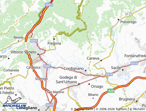 Mapa MICHELIN Sarmede - ViaMichelin