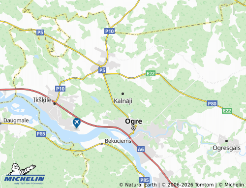 Mapa MICHELIN Kalnāji - ViaMichelin
