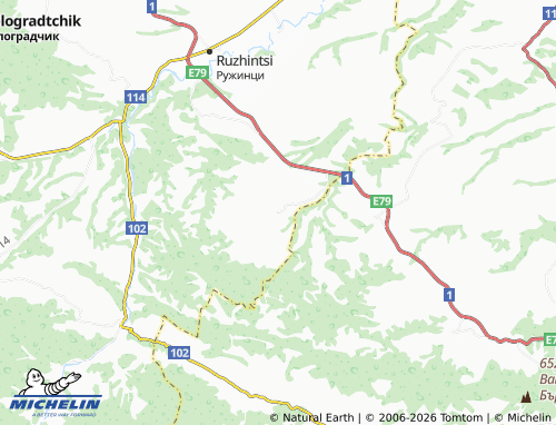 MICHELIN Gyurgich map - ViaMichelin