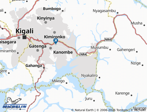 Mappa MICHELIN Nyarugunga - ViaMichelin