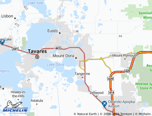 Kaart MICHELIN Mount Dora - ViaMichelin