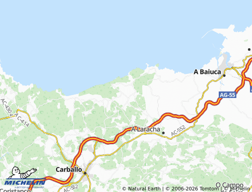 MICHELIN Casadelas map - ViaMichelin