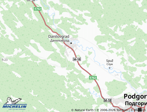 Carte MICHELIN Sladojevo Kopito - ViaMichelin