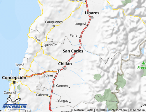 MICHELIN Punilla map - ViaMichelin
