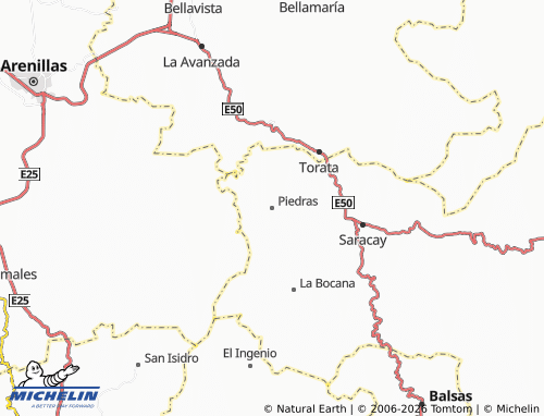 MICHELIN-Landkarte Piedras - ViaMichelin