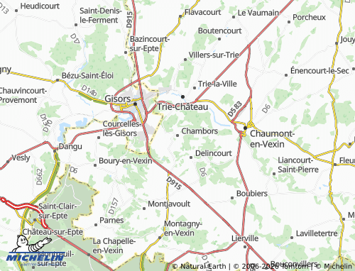 MICHELIN Chambors map - ViaMichelin