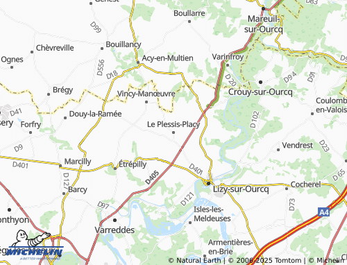 MICHELIN-Landkarte Le Plessis-Placy - ViaMichelin