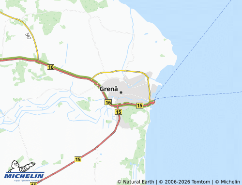 Carte MICHELIN Grenå - ViaMichelin
