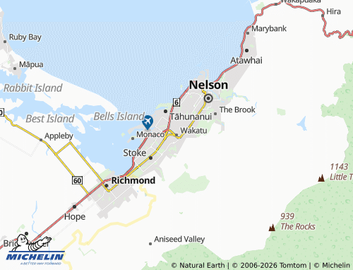 Mapa MICHELIN Wakatu - ViaMichelin