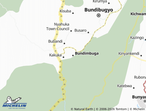 MICHELIN Bundimbuga map - ViaMichelin