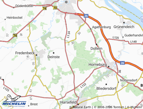 MICHELIN Helmste map - ViaMichelin