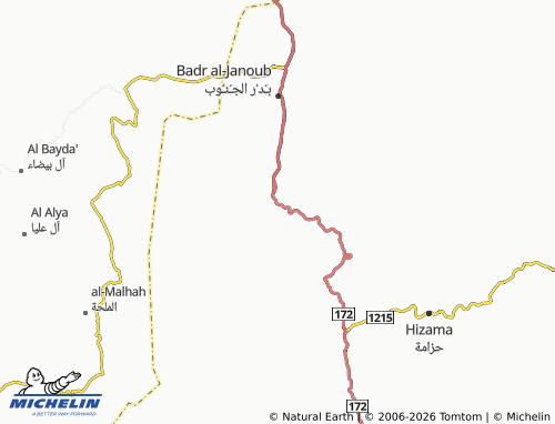 MICHELIN-Landkarte al-Hamdah - ViaMichelin