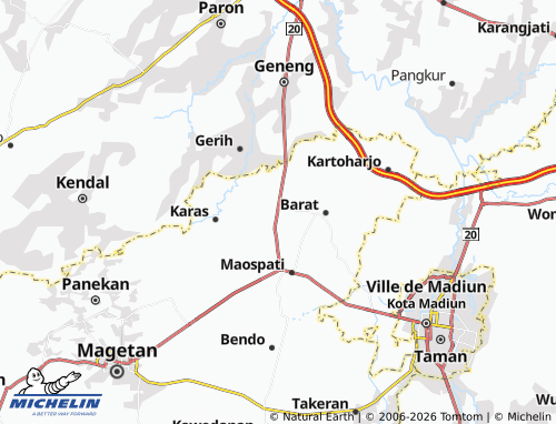 Carte MICHELIN Karangrejo - ViaMichelin