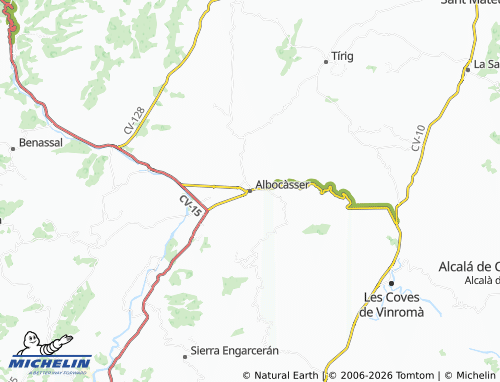 Mappa MICHELIN Albocàsser - ViaMichelin