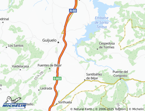 MICHELIN Guijo de Ávila map - ViaMichelin
