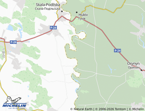 MICHELIN Pukliaky map - ViaMichelin