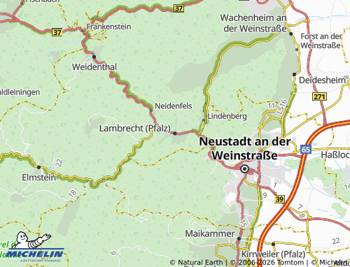 MICHELIN Lambrecht (Pfalz) map - ViaMichelin