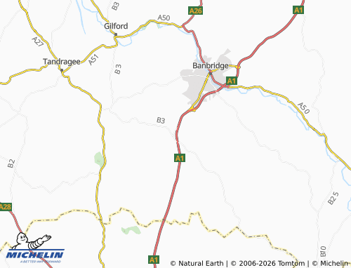 MICHELIN Loughbrickland map - ViaMichelin