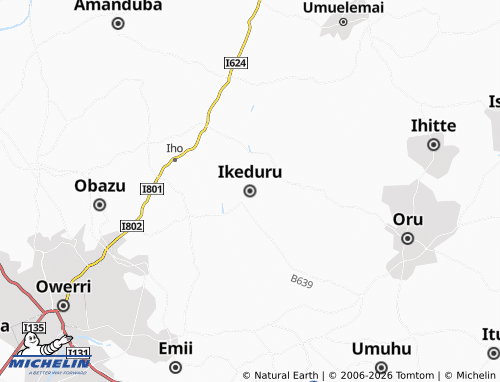 MICHELIN Ikeduru map - ViaMichelin