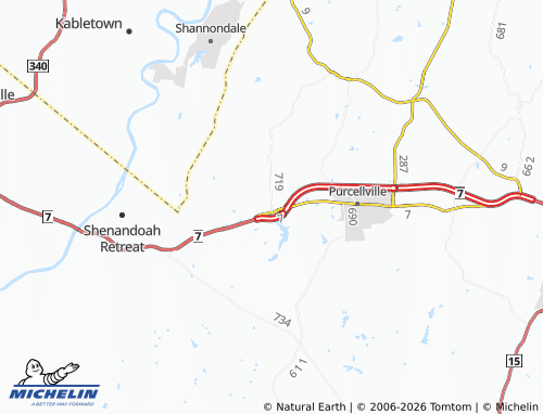Carte MICHELIN Round Hill - ViaMichelin