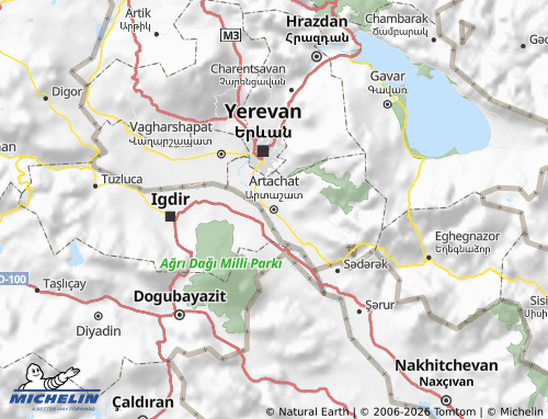 Mapa MICHELIN Ararati marz - ViaMichelin