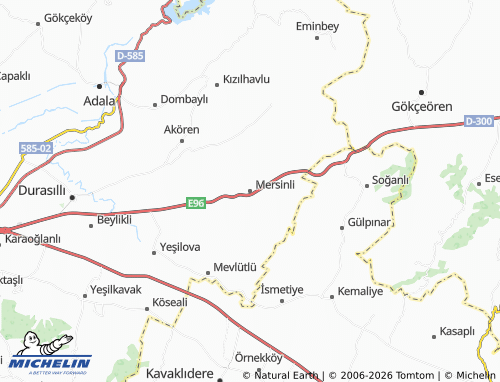 Mappa MICHELIN Mersinli - ViaMichelin