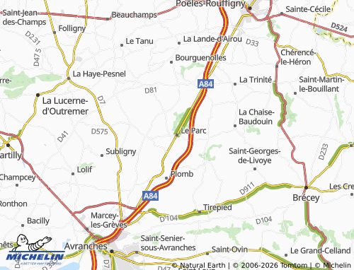 Mapa MICHELIN Le Parc - ViaMichelin