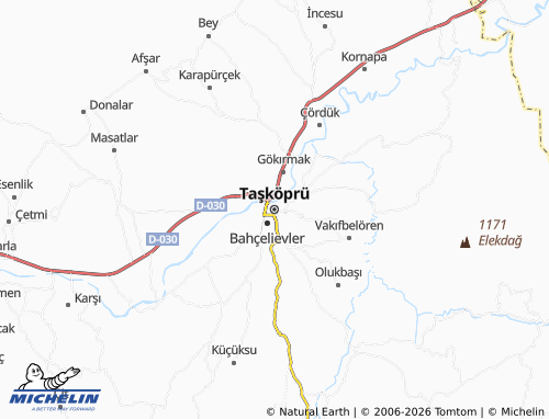 MICHELIN-Landkarte Taşköprü - ViaMichelin