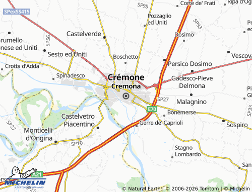 Mapa MICHELIN Cremona - ViaMichelin