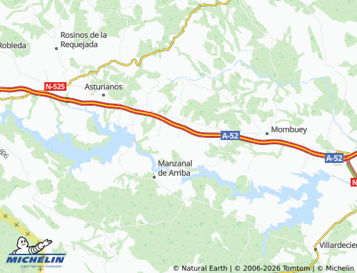 MICHELIN Cernadilla map - ViaMichelin