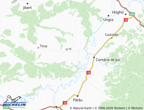 Mappa MICHELIN Ticușu Nou - ViaMichelin