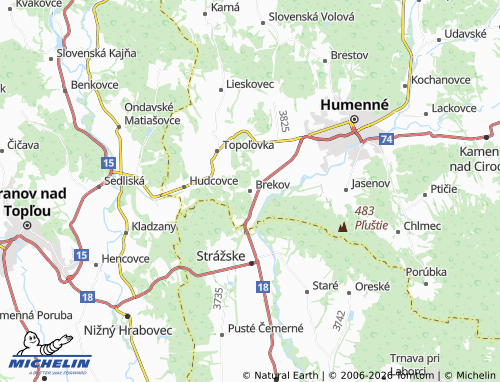 Mappa MICHELIN Brekov - ViaMichelin
