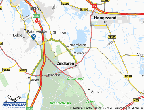 MICHELIN Midlaren map - ViaMichelin