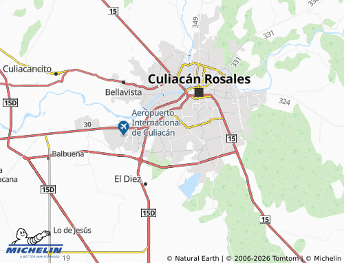 MICHELIN Díaz Ordaz map - ViaMichelin