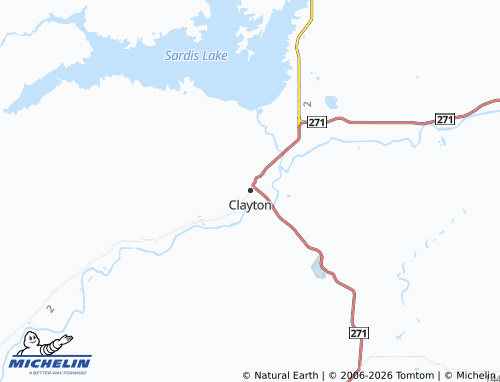 Mapa MICHELIN Clayton - ViaMichelin