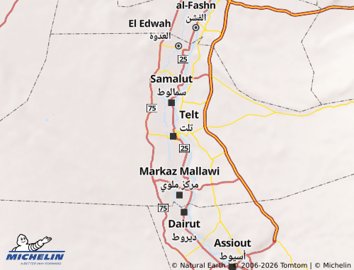 MICHELIN El Menia map - ViaMichelin