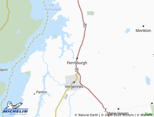 Mappa MICHELIN Ferrisburgh - ViaMichelin