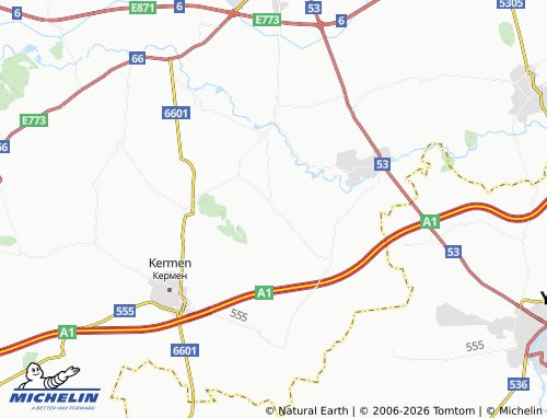 Mappa MICHELIN Glufishevo - ViaMichelin