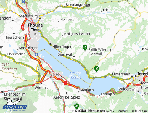 MICHELIN-Landkarte Sigriswil - ViaMichelin