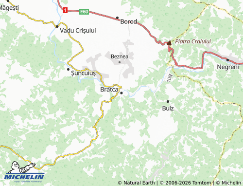 MICHELIN Bratca map - ViaMichelin