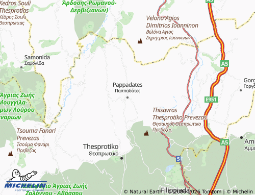 Mapa MICHELIN Pappadates - ViaMichelin