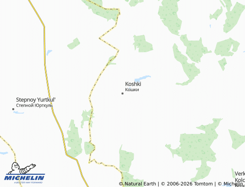 MICHELIN-Landkarte Koshki - ViaMichelin