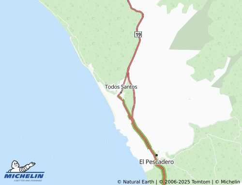 MICHELIN Todos Santos map - ViaMichelin