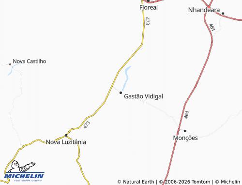 Mapa MICHELIN Gastão Vidigal - ViaMichelin