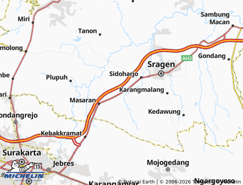 MICHELIN Purwosuman map - ViaMichelin