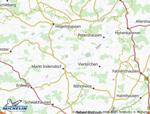 Mapa MICHELIN Erlbach - ViaMichelin