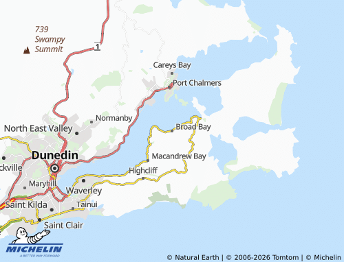 Mapa MICHELIN Broad Bay - ViaMichelin