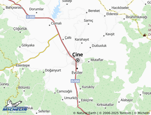MICHELIN Cumhuriyet map - ViaMichelin