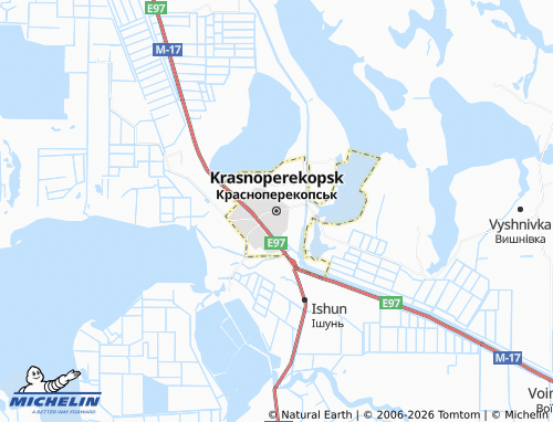 MICHELIN Krasnoperekopsk map - ViaMichelin