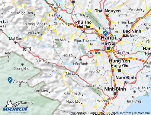 MICHELIN Đà Bắc map - ViaMichelin
